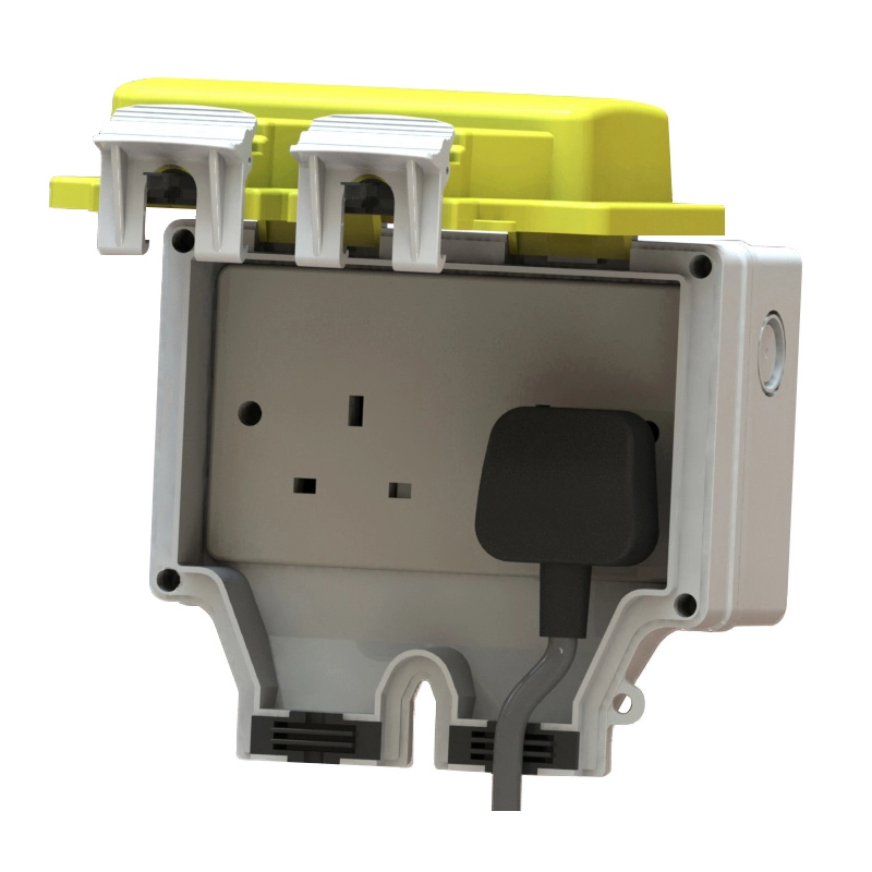 IP66 Waterproof Outdoor Socket Box 2 Gang Empty Enclosure