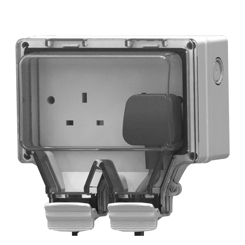 IP66 Waterproof Outdoor Socket Box 2 Gang Empty Enclosure