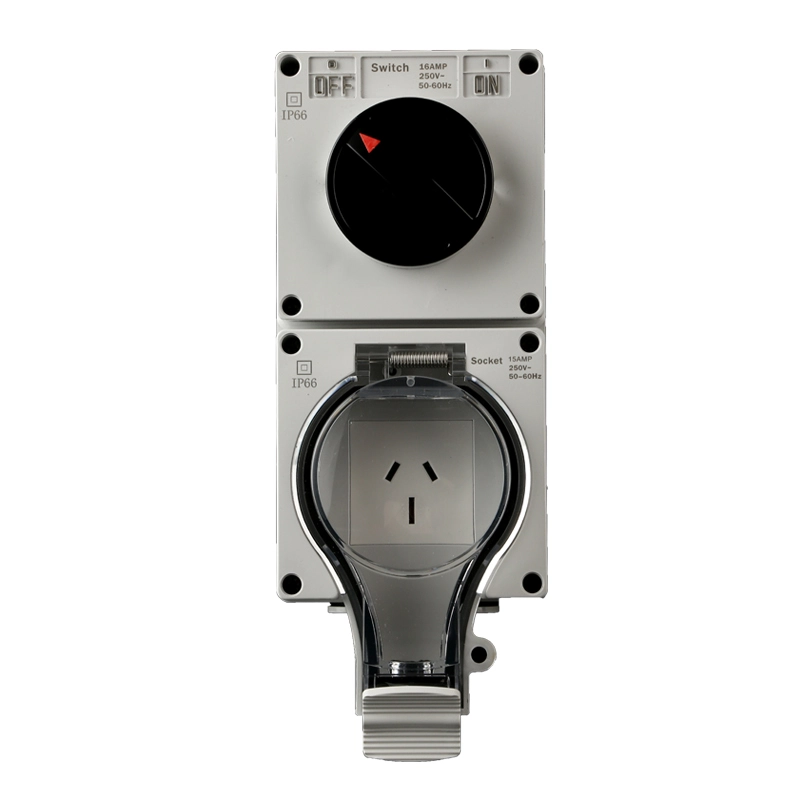 IP66 New Series Fixed Surface Australian Socket with Switch