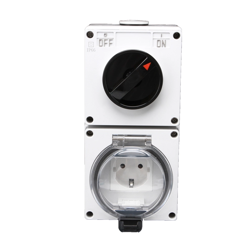 IP66 Series Surface Mounted Waterproof German Type Socket and Switch