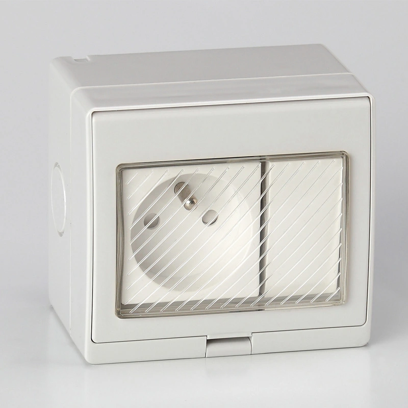 IP55 Series Waterproof French Standard Type Wall Switch and Socket