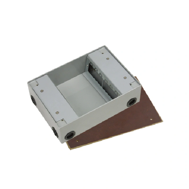 Floor Socket Rectangular Side Mounted Open Cover Floor Socket