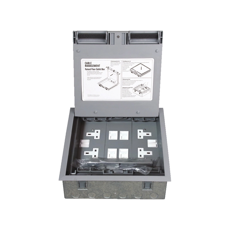 Floor Electrical Outlet Square Plastic Floor Socket