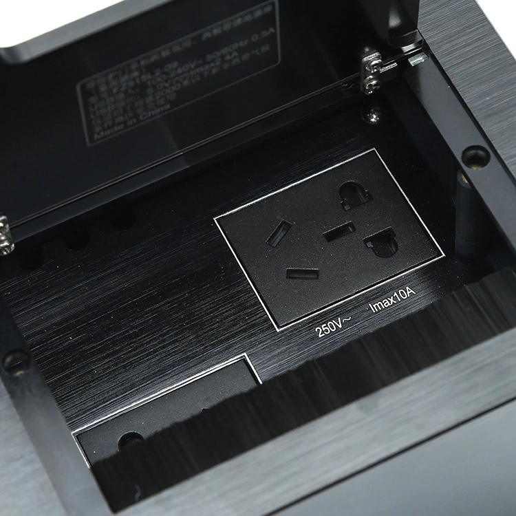 Open Cover Conference Multifunctional Table Socket