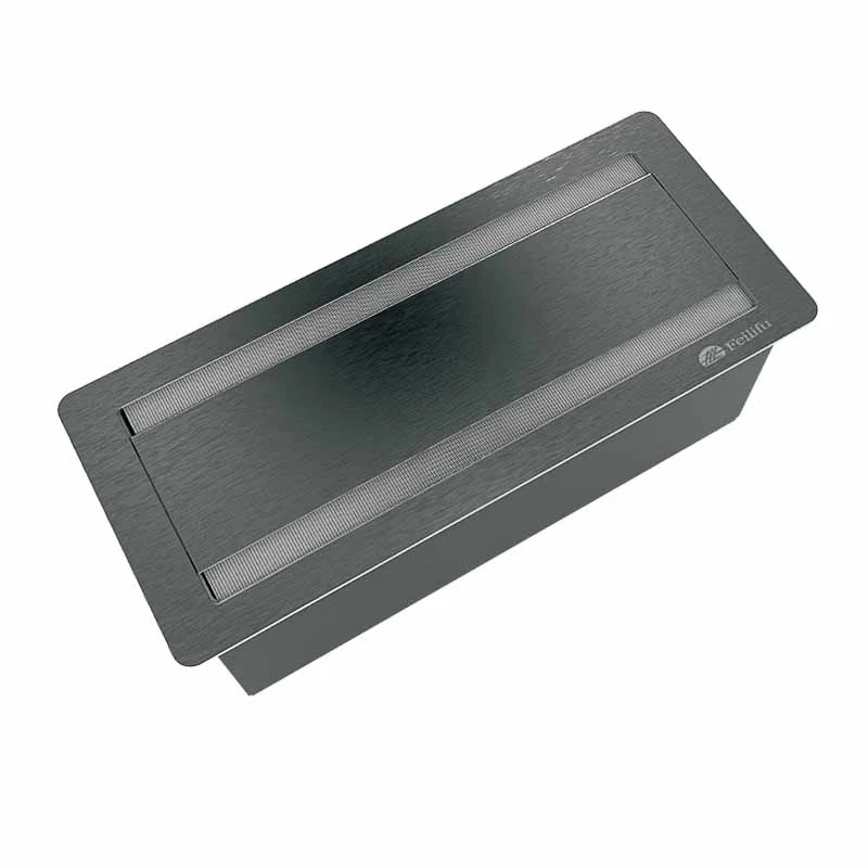 Hidden Table Power Outlet Flip Up Brush Socket