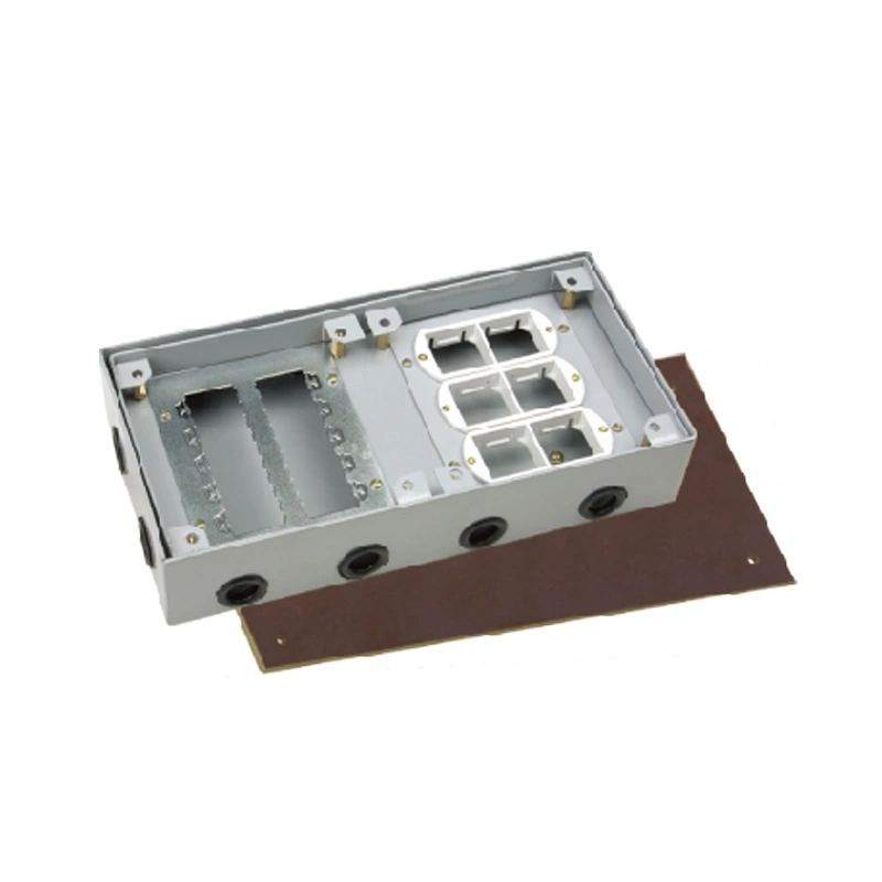 Double Door Open Cover Floor Socket 20 Module Capacity