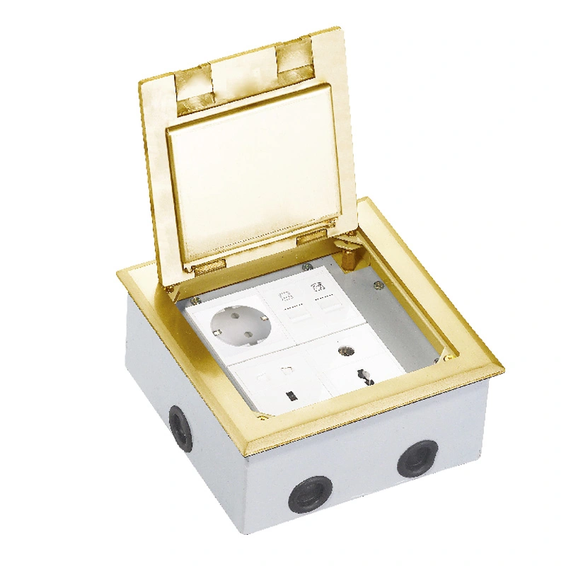 Universal Socket Open Cover Floor Socket 10 Module Capacity