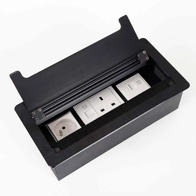 Hidden Table Power Outlet Flip up Tabletop Socket