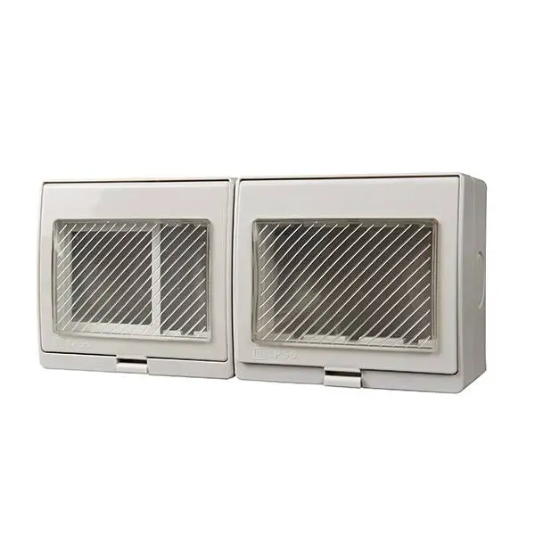 IP55 Series Waterproof Socket 6 Modules Empty Enclosure