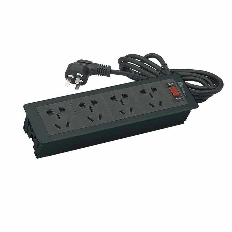 Multi-Function Hidden Desktop Socket Rectangle Power Strip