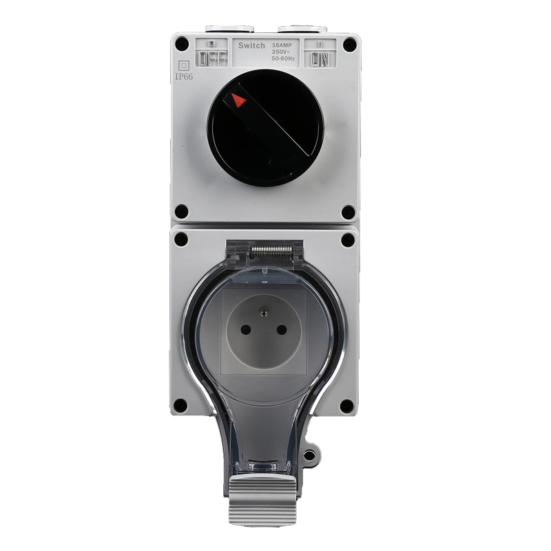 IP66 New Series Waterproof French Standard Wall Switch and Socket