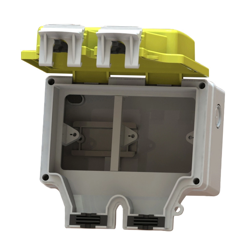 IP66 Waterproof Outdoor Socket Box 2 Gang Empty Enclosure