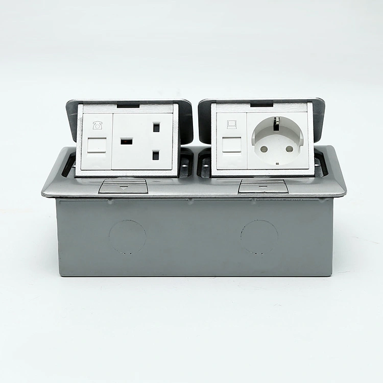 Brass Pop-up type 2 Set Floor Socket Universal socket